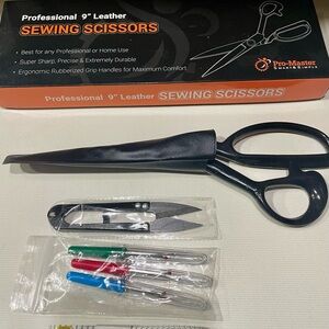 New Sewing Scissors Professional 9” Leather